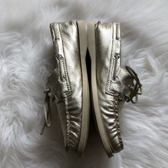 Sperry Top-Sider Gold Boat Shoes - Picture 2 of 7